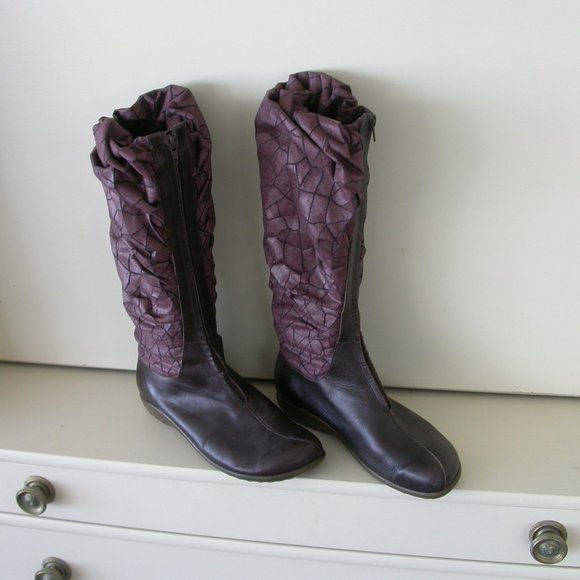 Naot Burgundy Boots - Picture 3 of 12